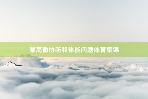 暴高傲协防和体能问题体育集锦