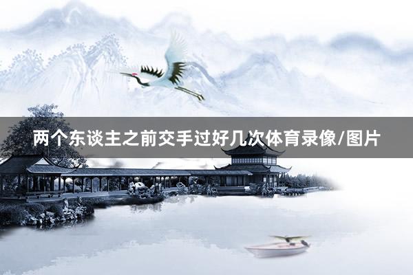 两个东谈主之前交手过好几次体育录像/图片